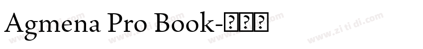 Agmena Pro Book字体转换